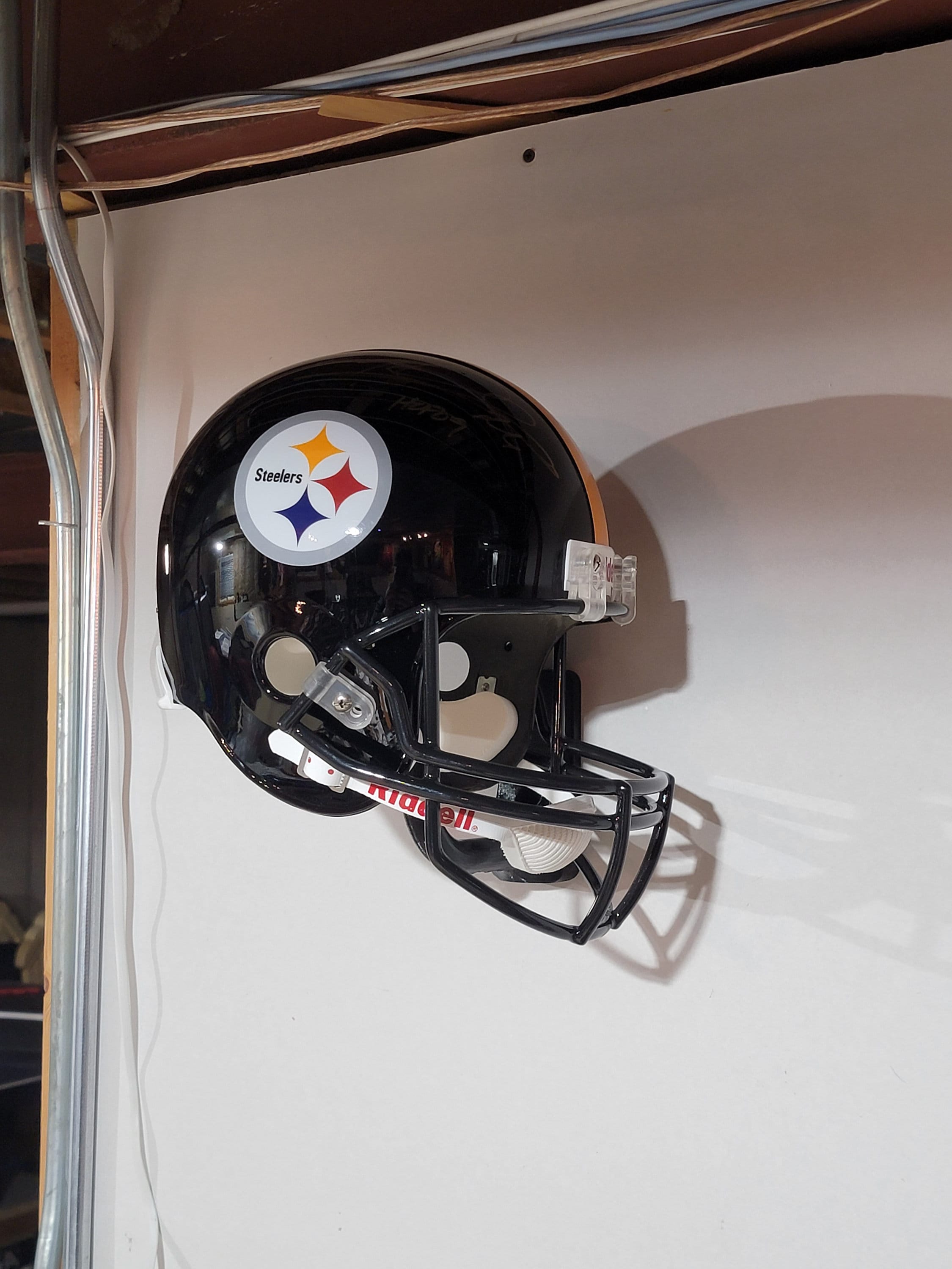 Full size helmet holder, NFL, mount, hanger, screw mount, football, authentic, alternate, flex