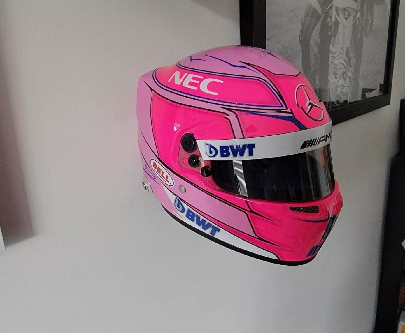 THE BEST F1 1:2 scale Helmet Holders 3D printed in pla, Show off your half scale helmets Racing, collectible, memorabilia, hanger, Formula 1