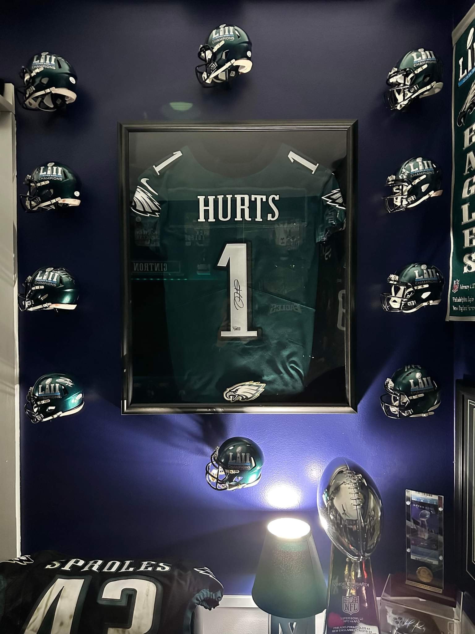 THE BEST Mini Helmet Holders 3D printed in pla+, Show off your mini helmets!  NFL, collectible, memorabilia, hanger, ncaaf, ncaa, football