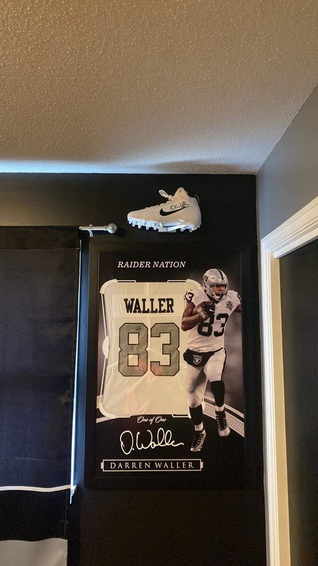 3D Printed Shoe/Cleat Wall Holder: Sports Memorabilia Display