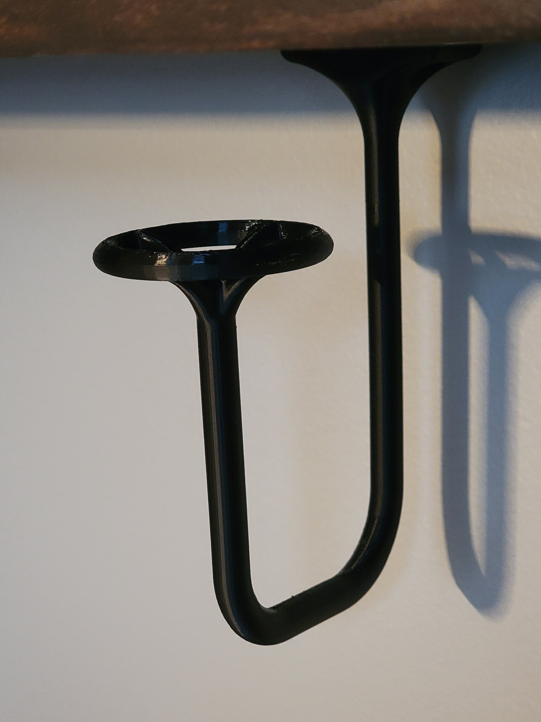 3D Printed Mini Helmet Under Shelf Hanger: NFL Memorabilia Display