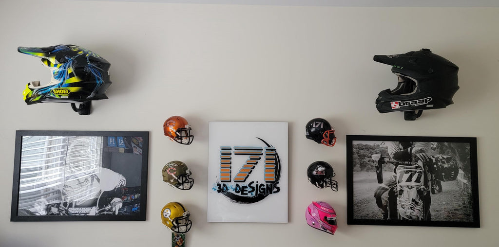 THE BEST F1 1:2 scale Helmet Holders 3D printed in pla, Show off your half scale helmets Racing, collectible, memorabilia, hanger, Formula 1